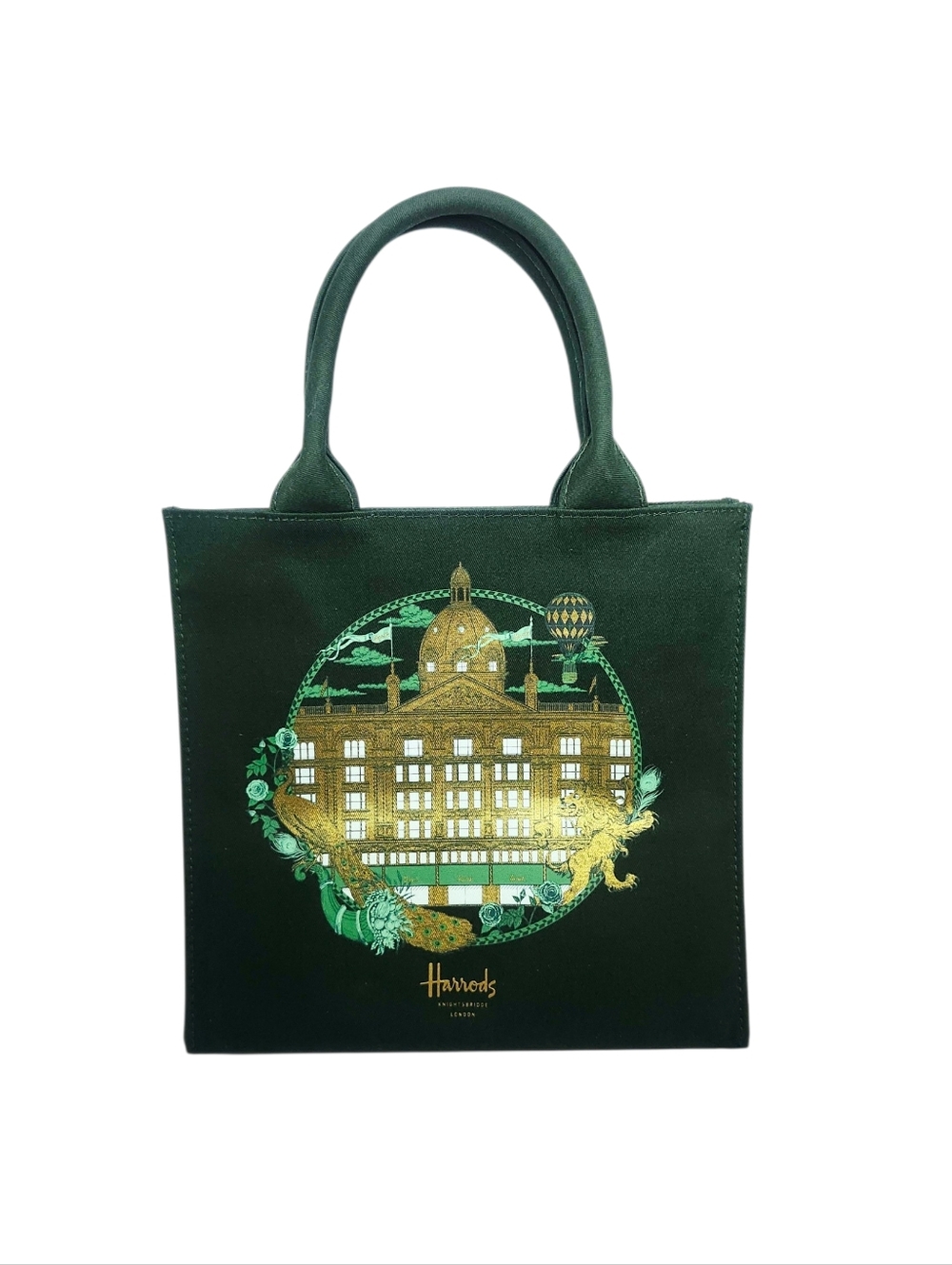 Harrods  Green Gold Tote